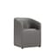 Manhattan Comfort Anna Round Faux Leather Dining Armchair in Pewter DC059AR-PE - alternate 6